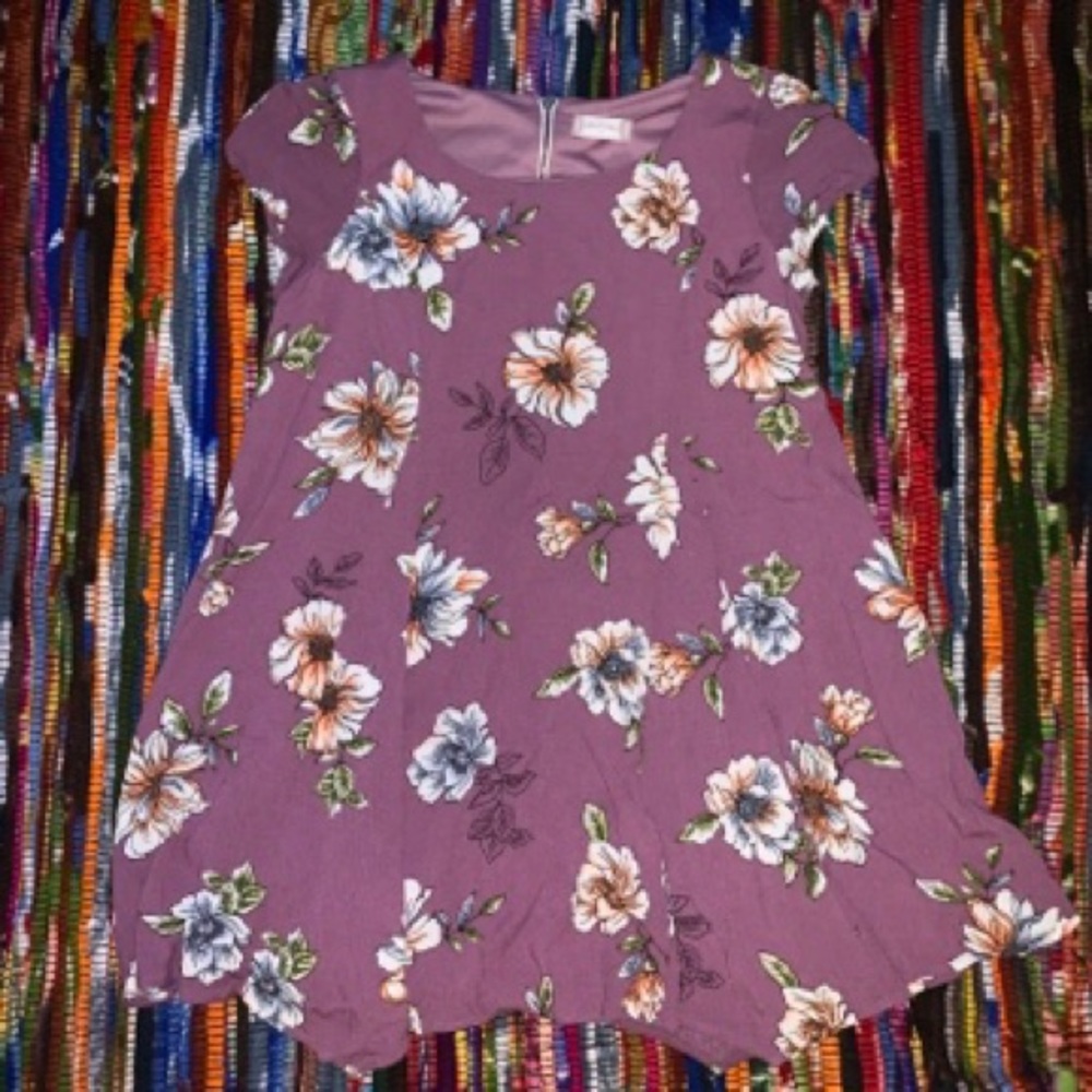 Altered State Purple Casual Floral Dress